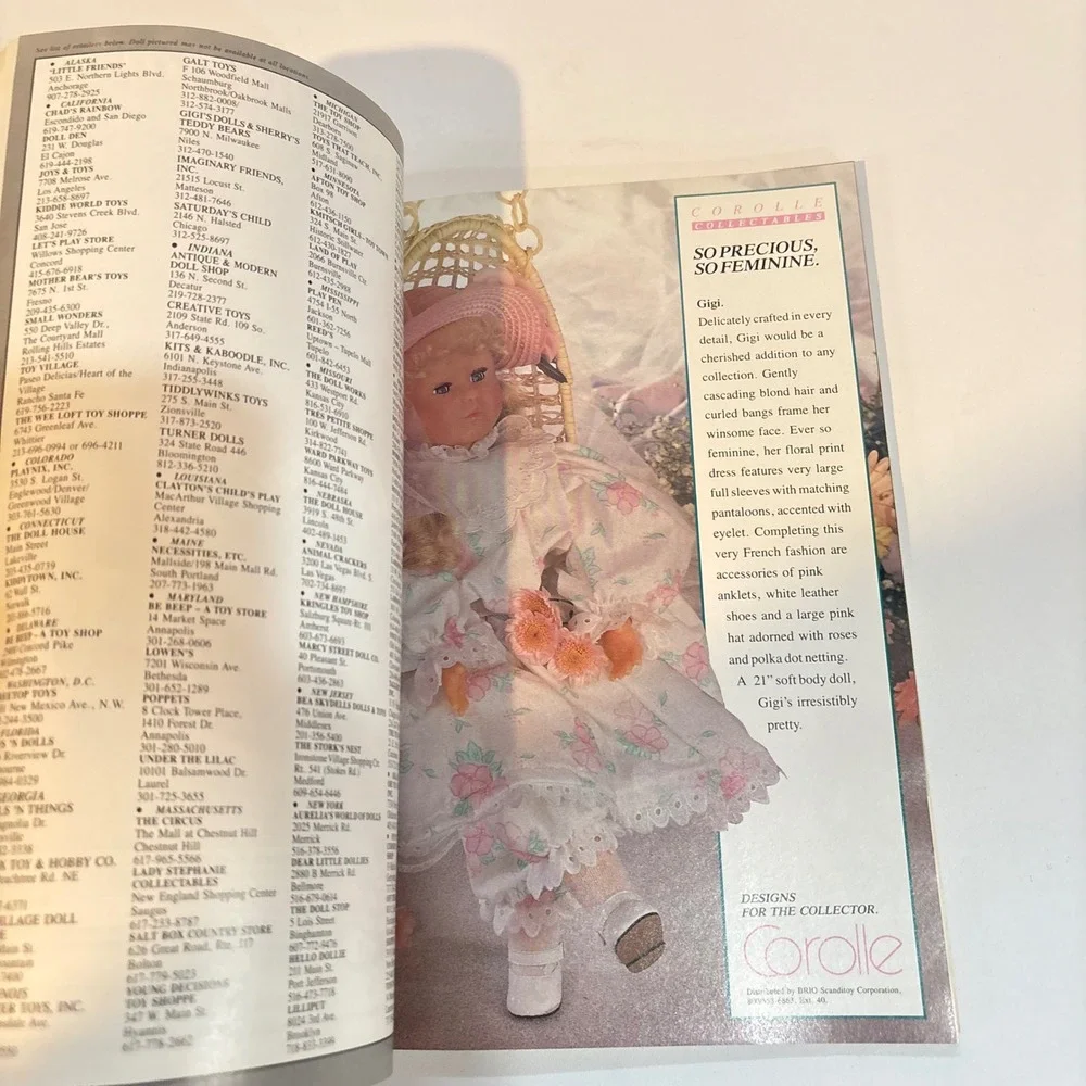 Vintage Doll Reader Magazine April 1988 Barbie Steiner Mechanical Dolls Patterns